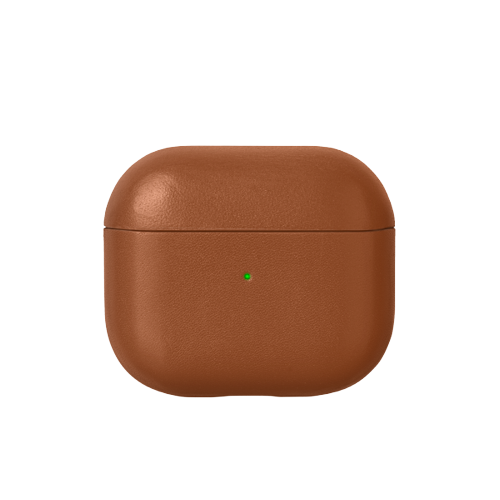 LEATHER CASE AIRPODS (GEN 3) - BROWN